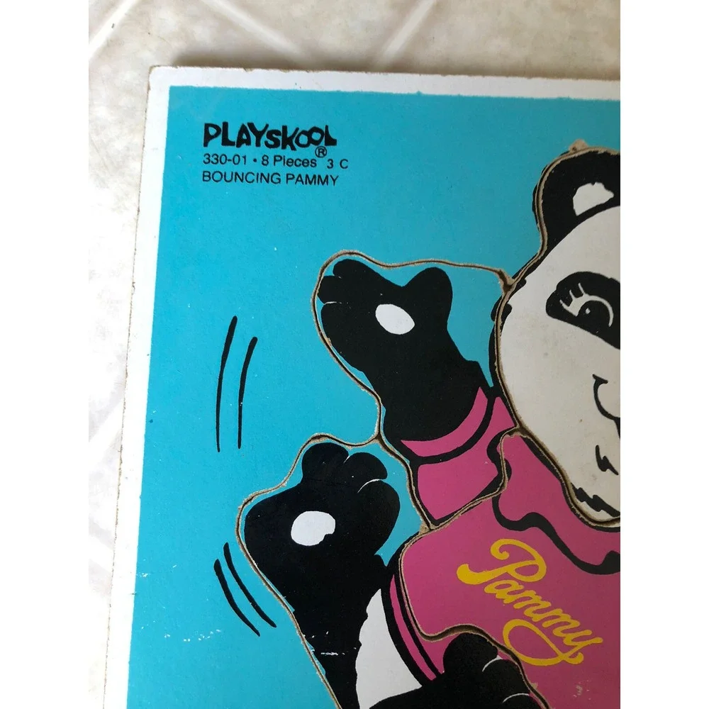Vintage 330-01‎ SHIRT TALES Bouncing PAMMY Playskool WOODEN PUZZLE 1981 Hallmark